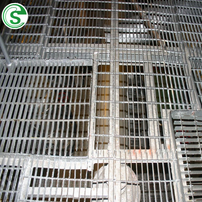 Custom Size Trench Cover Steel Grating for Drain Channel /Shower/Swimming Pool