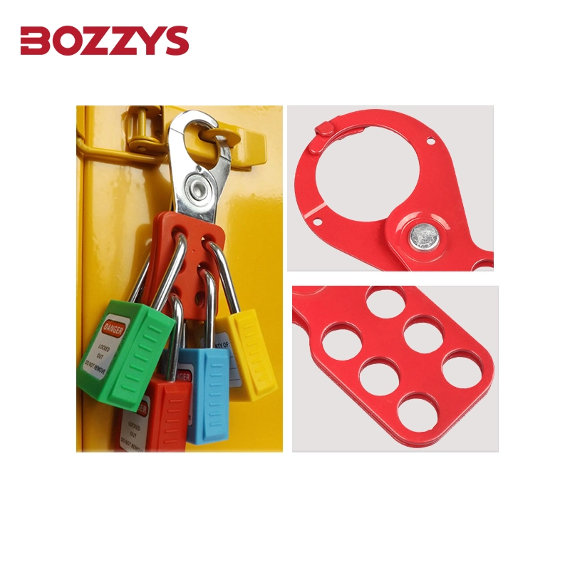 Resistant to High Temperature, Corrosion Economic Steel Locks Hasp with Red Nylon Coated Body