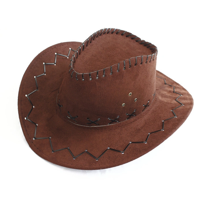 Wholesale Adult Cheap Suede Promotional Cowboy Hat