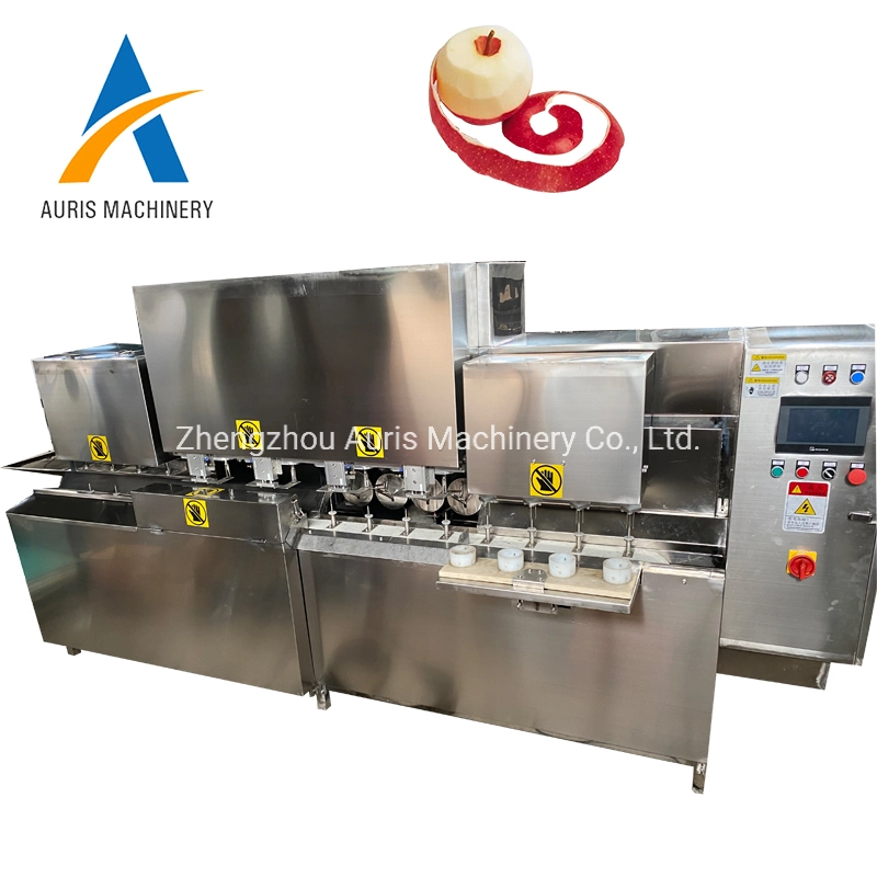 PLC Controlled Industrial Apple Peeler Corer Cutter Machine Orange Pear Peeling Machine Fruit Processing Plant