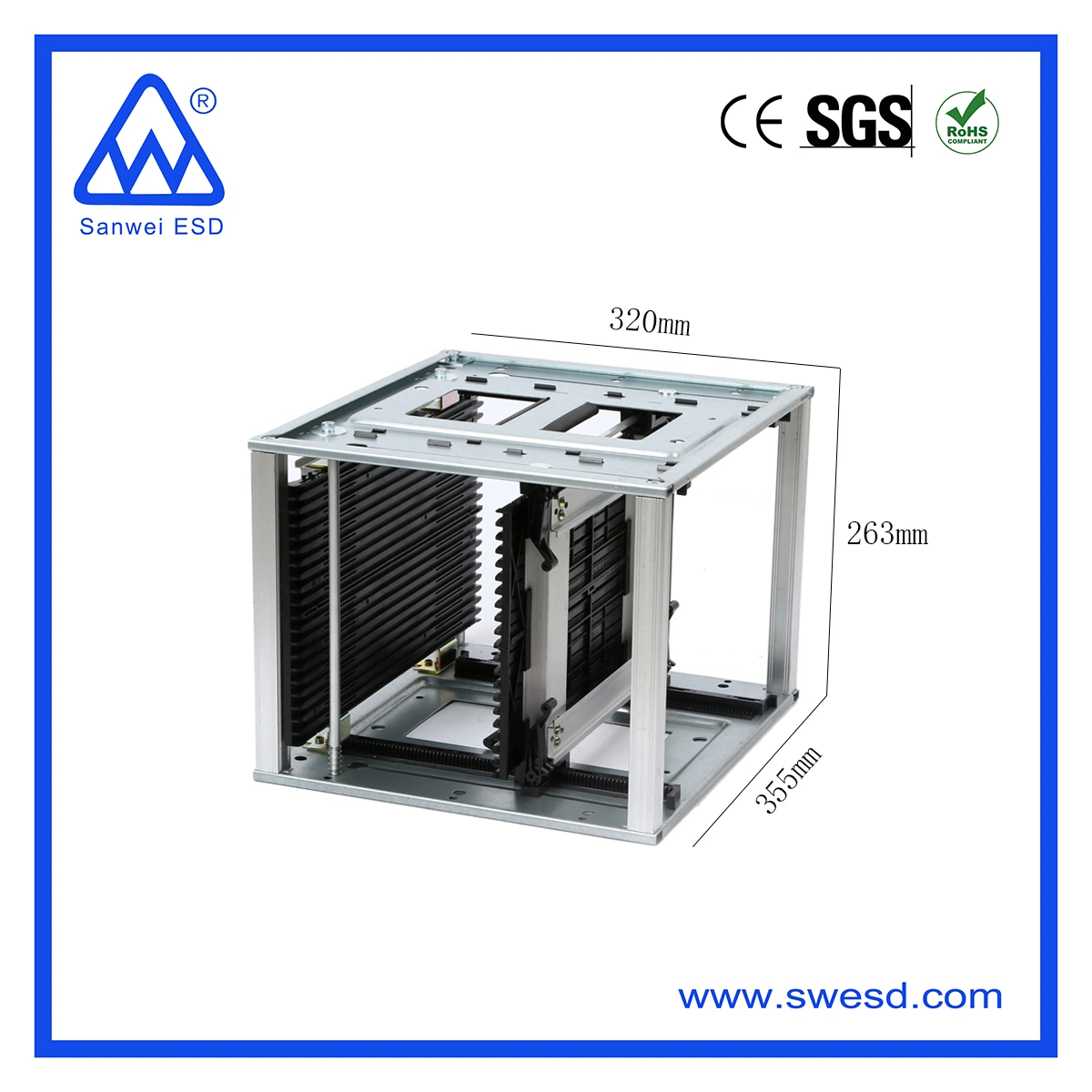 Quality SMT ESD Magazine Rack/PCB Storage Rack for Sale