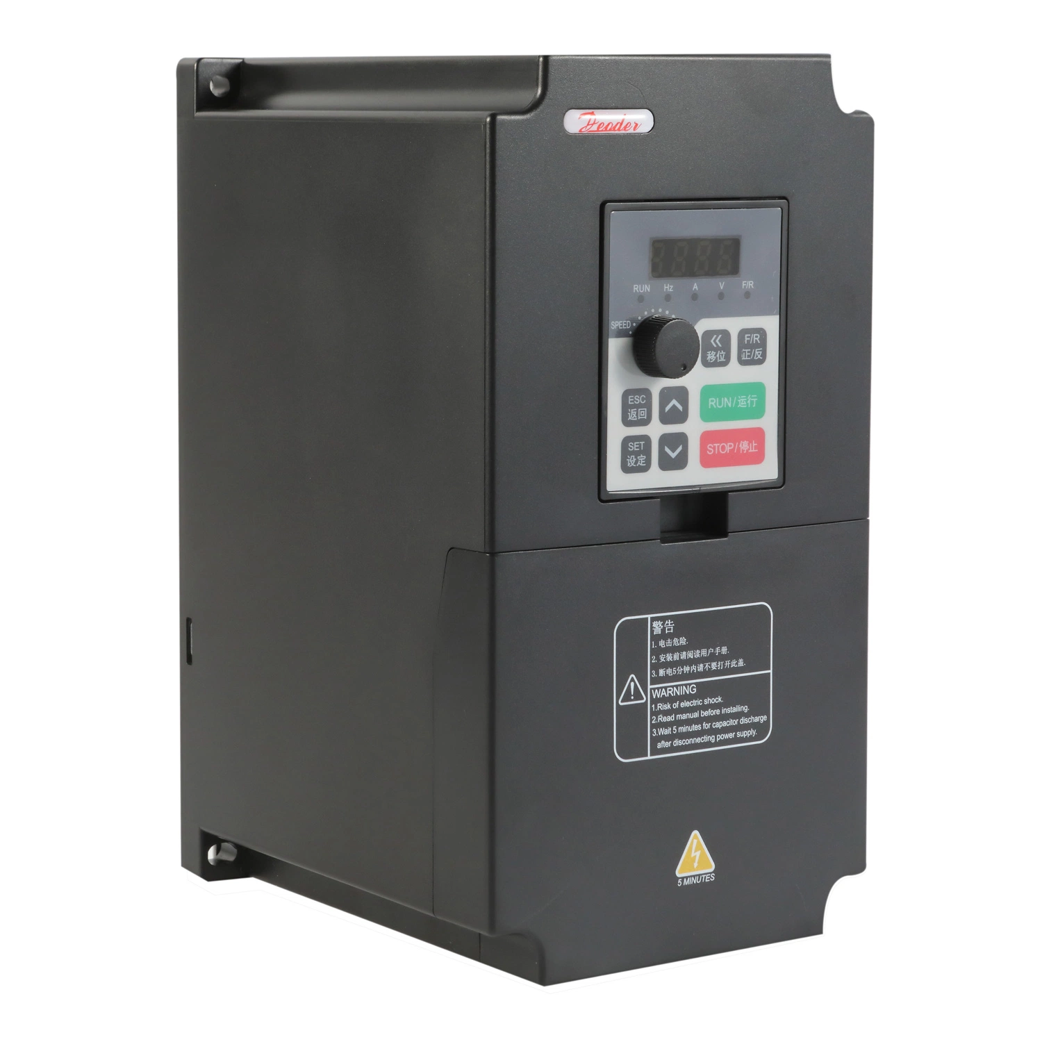 CE Certificated Vector Control 220V/380V Single Phase VFD Power Variable Frequency Inverter Speed Drive for AC Electric Motor