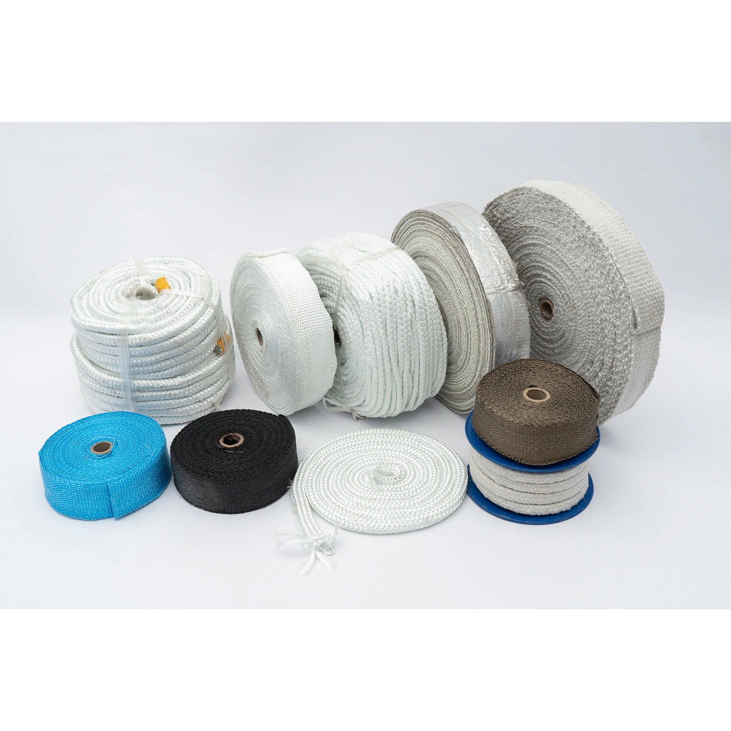 1260c High Temperature Thermal Insulation Fibre Wool Textiles Heat Resistant Seal Fiberglass Tape Fiberglass Products