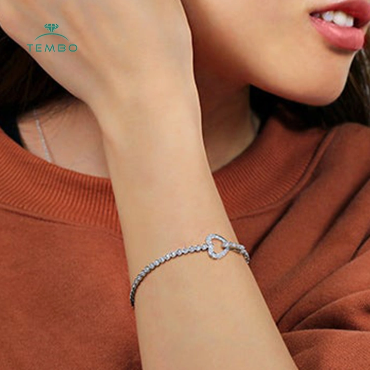 Luxury Wholesale Price Lab Grown Diamond Bracelet HPHHT CVD Lab Creado Diamond pulsera joyería para mujeres