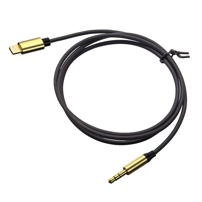 New Lightning to 3.5mm High Transmission Anti-Noise Aux Interface Aluminum Alloy Headphone Car Speaker Audio Cable