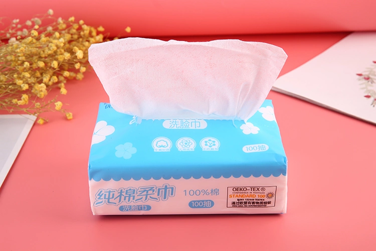 OEM 100% Cotton Beauty Remover Facial Cotton Tissue