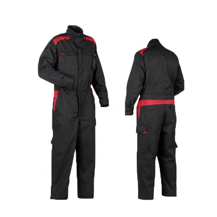 Factory Supply Polyester Cotton Industrial Construction Reflective Safety Work Suit for Men