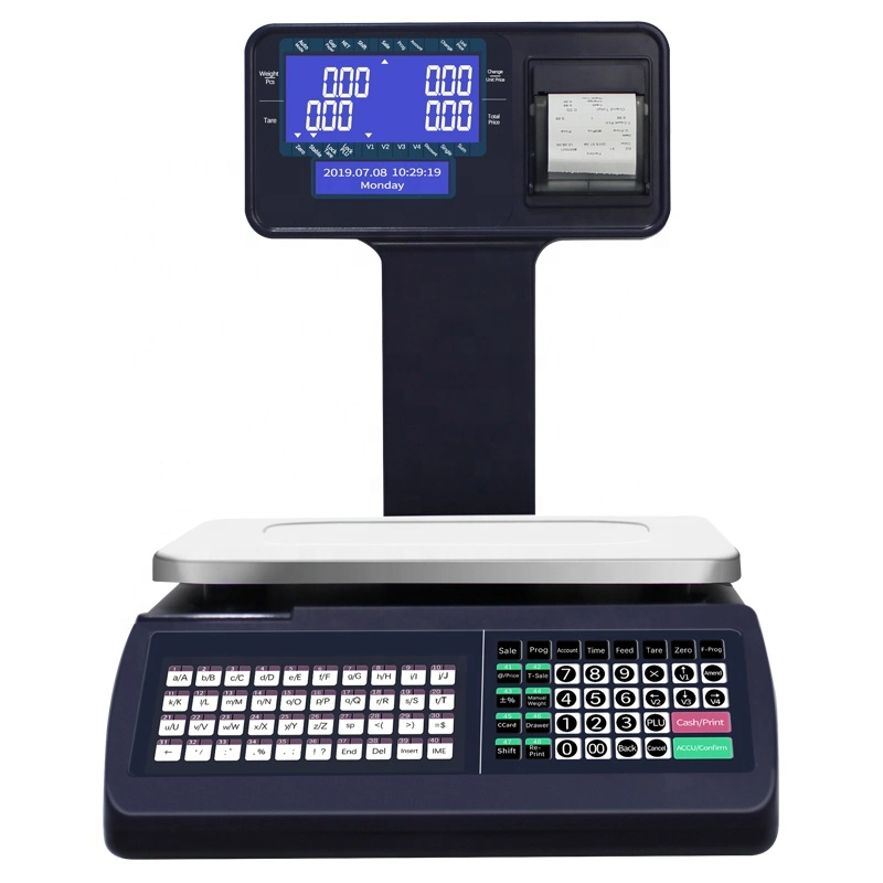 6kg 15kg 30kg WiFi POS Cash Register Retail Weighing Scales with Printer