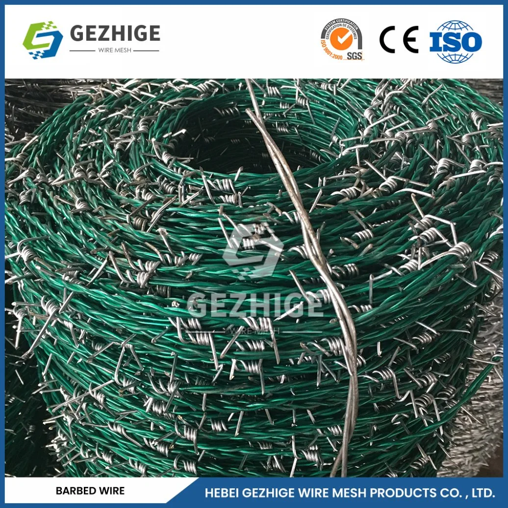 Gezhige Diamond Razor Wire Wholesale/Supplierr 65mm Barb Length Green Coating Barbed Wire China 8.1096 Stab Distance Barbed-Wire