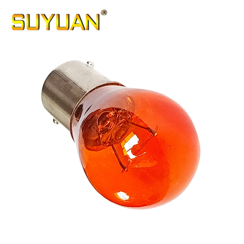 Amber Color Light P21W 12V21W S25 Halogen Auto Bulb for Vehicle Turn Light