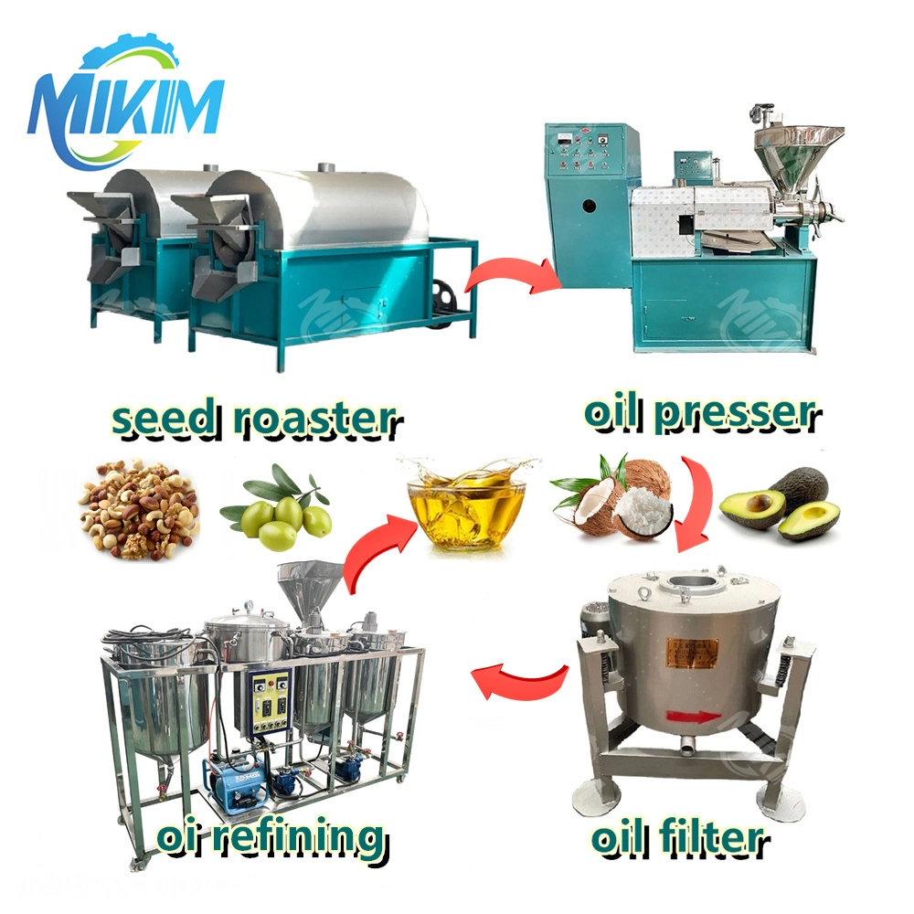 Sunflower Oil Processing Machine Oil Presser Filter Refinery Complete Production Line Cooking Oil Pressing Machine Plant