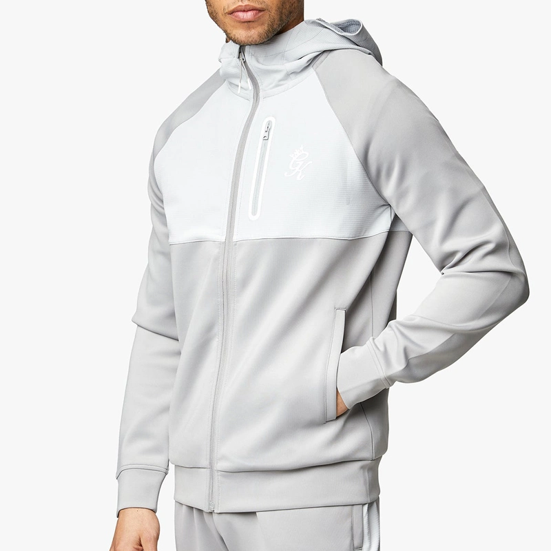 Wholesale/Supplier Male Sports Tracksuits Set Custom Men Zipper up Hoodie Gym Running Sweat Suits