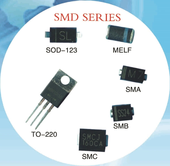 Rectificador de diodos Schottky Melf caso Sm5817, Sm5819