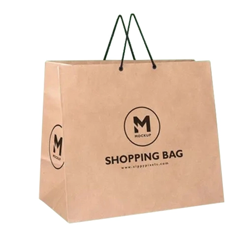 Colorful Cosmetic Gift Bags Custom Logo White Brown Kraft Gift Craft Shopping Paper Bags with Handle