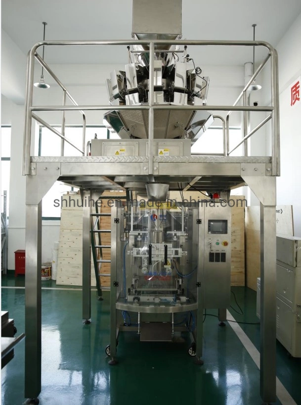 Automatic Granule Food Frozen Dumpling Packaging Machines Multi-Head Weigher Vffs Packing Machine with Thermal Transfer Printing