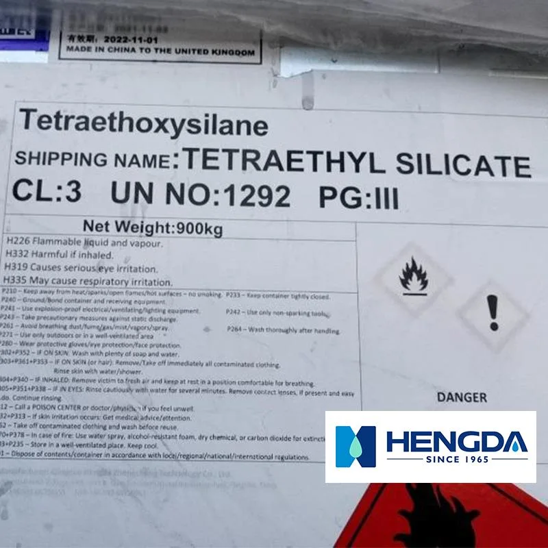 Min 99% Tetraethoxysilane, n° cas : 78-10-4, silicate d'éthyle, Si28, Teos,