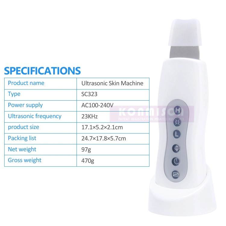 Portable Face Cleaner Ultrasonic Skin Scrubber