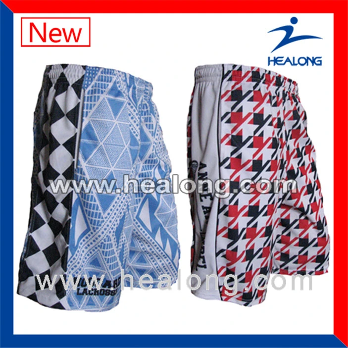 Healogn Fashion Logo Apparel Gear League Match Sublimation Men's Lacrosse Shorts