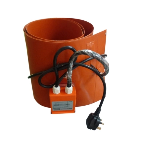 220V 1190*480*1.5mm Silicone Rubber Industrial Oil Drum Heater