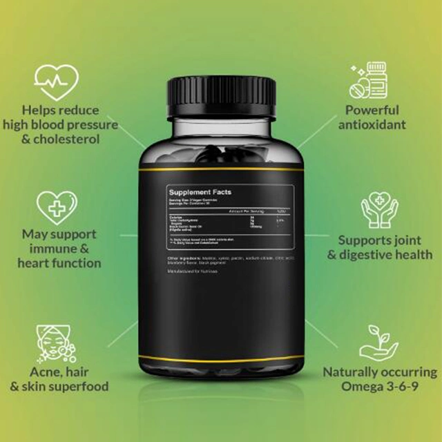 Private Label Organic Pectin Sugar Free Black Seed Oil Gummy for a Healthy Metabolism