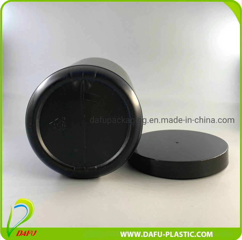 OEM 800ml HDPE Black Protein Powder Plastic Container Tablets Pill Botella