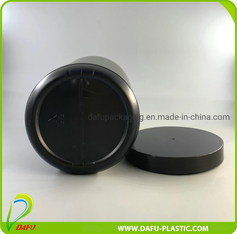 OEM 800ml HDPE Black Protein Powder Plastic Container Tabletten Pille Flasche