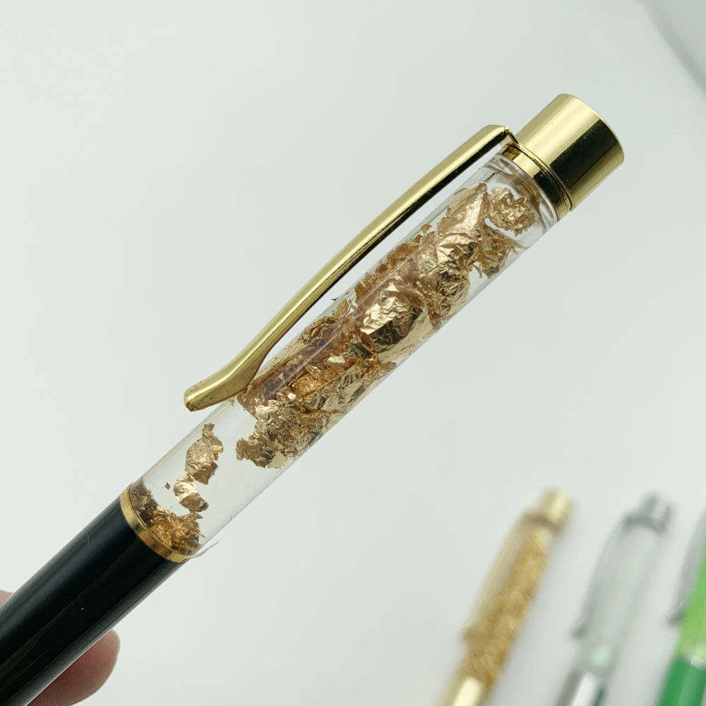 Novelty Crystal Pen Metal Body Ballpoint Pen with Crystal Top