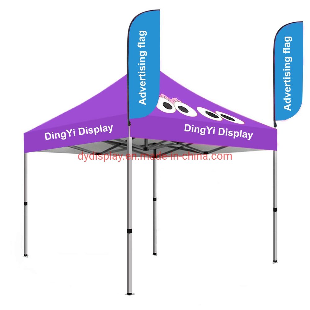 Advertising Usage and Aluminum Material Pop up Aluminium Canopy Tent with Flag