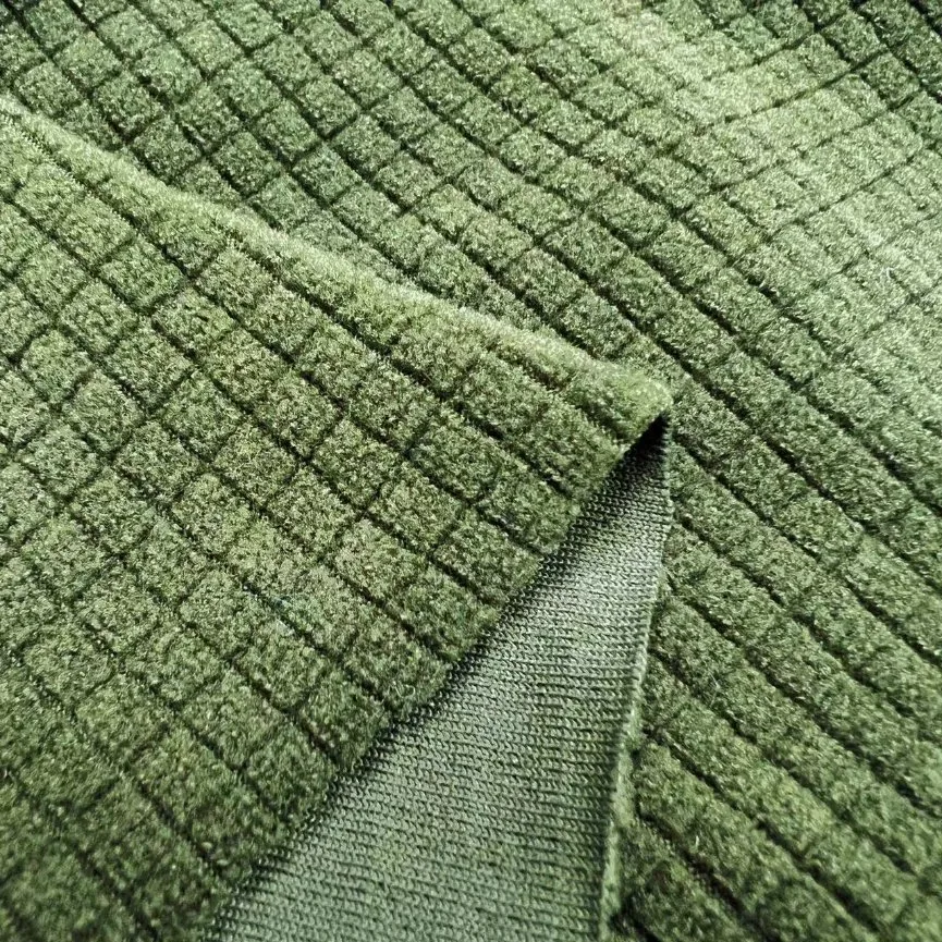 Customized Forest Jacquard Brushed Anti-Pilling Elastic Polar Fleece