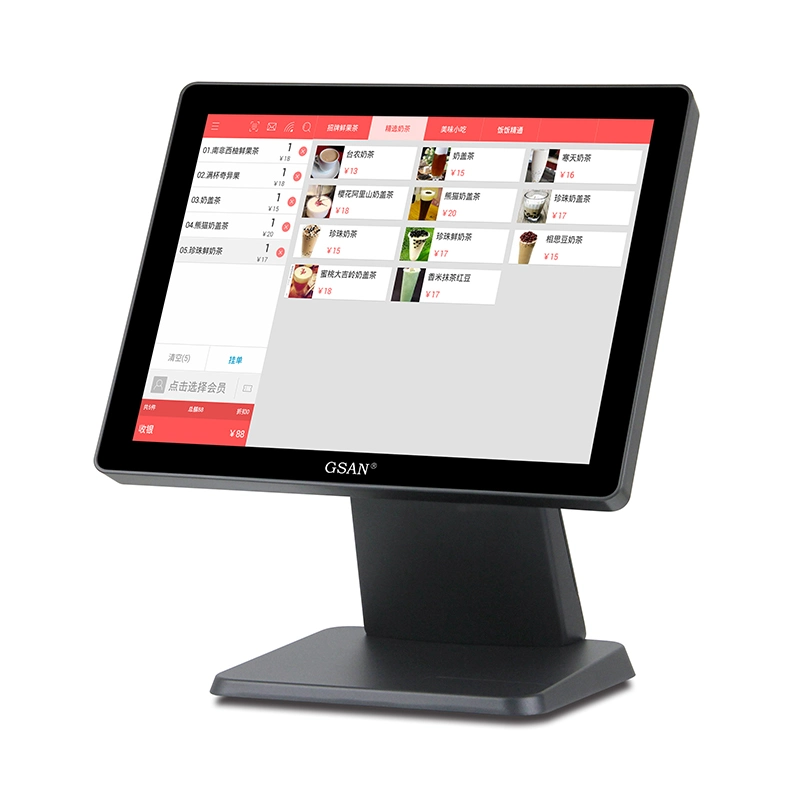 4: 3 Screen Ratio Tablet-Like Touch Screen Metal Base Cash Register