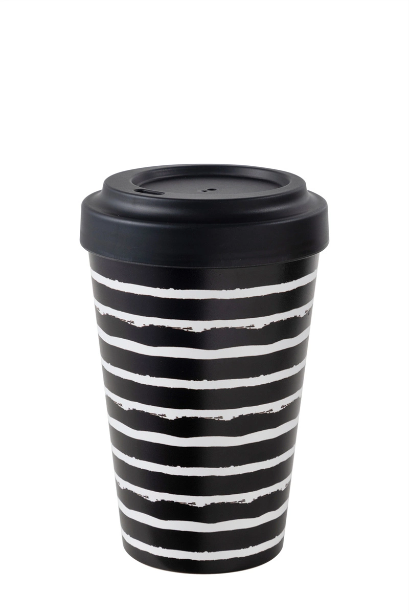 Caneca de café de chá PLA de 100% Natural, reutilizável e sustentável Viagem Mug tirar Café Cup no Melamine nenhum plástico