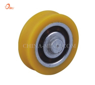 Roda de porta em nylon com rolo para vidro deslizante UPVC e ISO (ML-AU061)