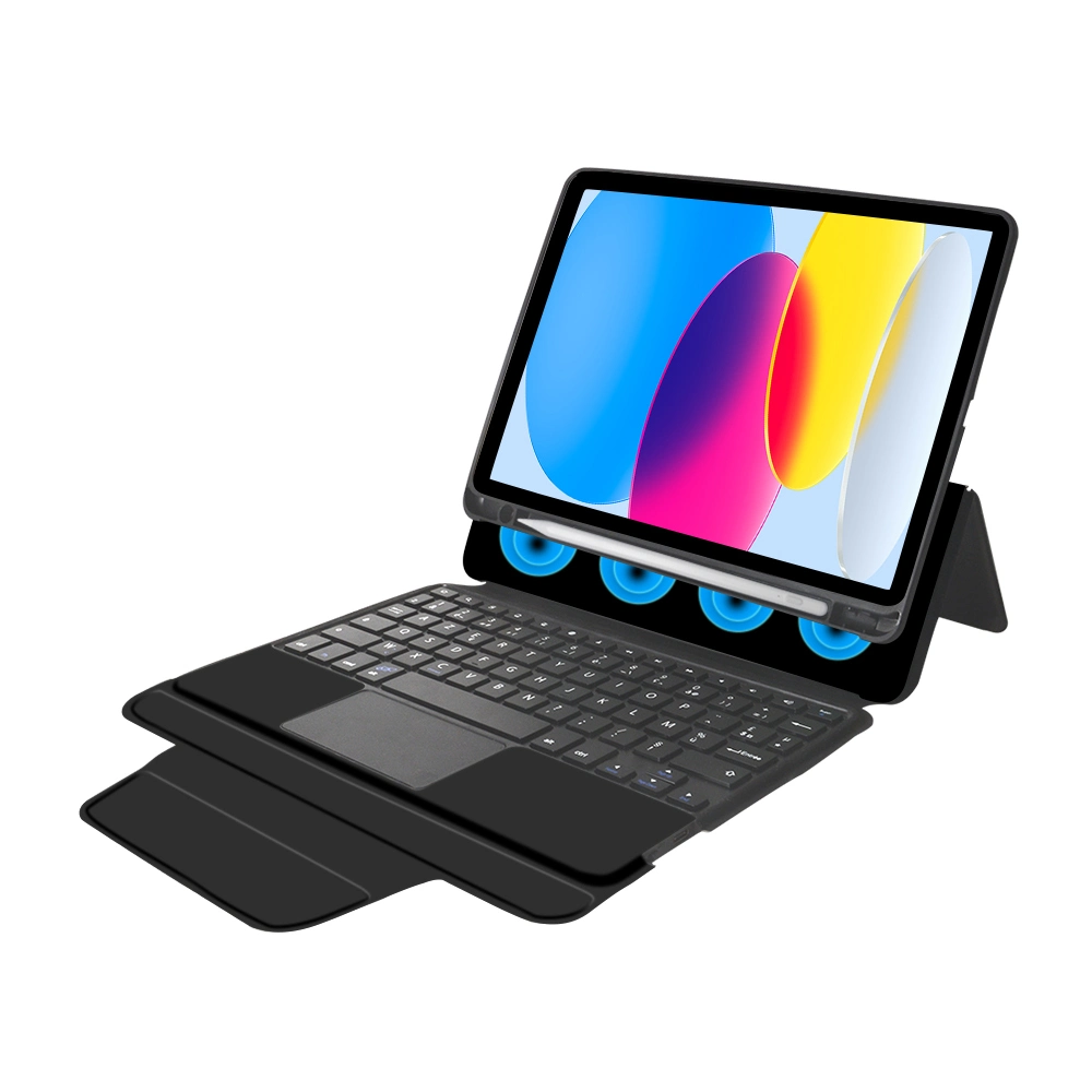 Detachable Back Cover Integrated Bluetooth Keyboard Tablet Case for iPad 10 2022