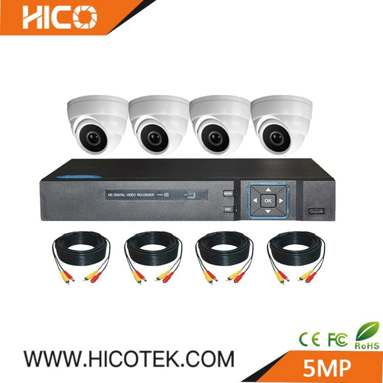 5MP 4CH 8-Kanal-CCTV-DVR-System-Überwachungskits AHD Sicherheit Videokamera Hikvision Dahua