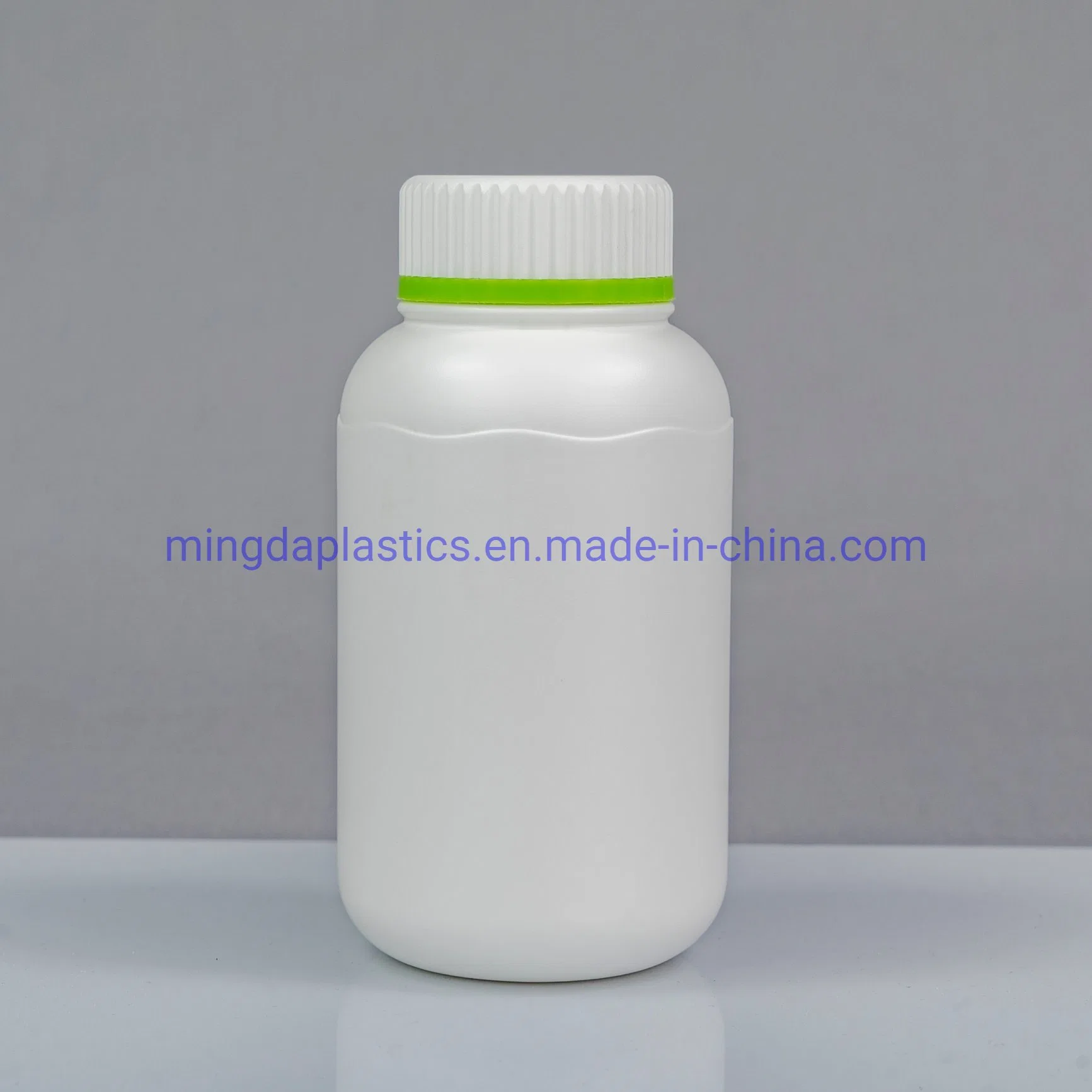 Double Cap Special 300ml Corrugated HDPE Empty Food Products Packaging Container