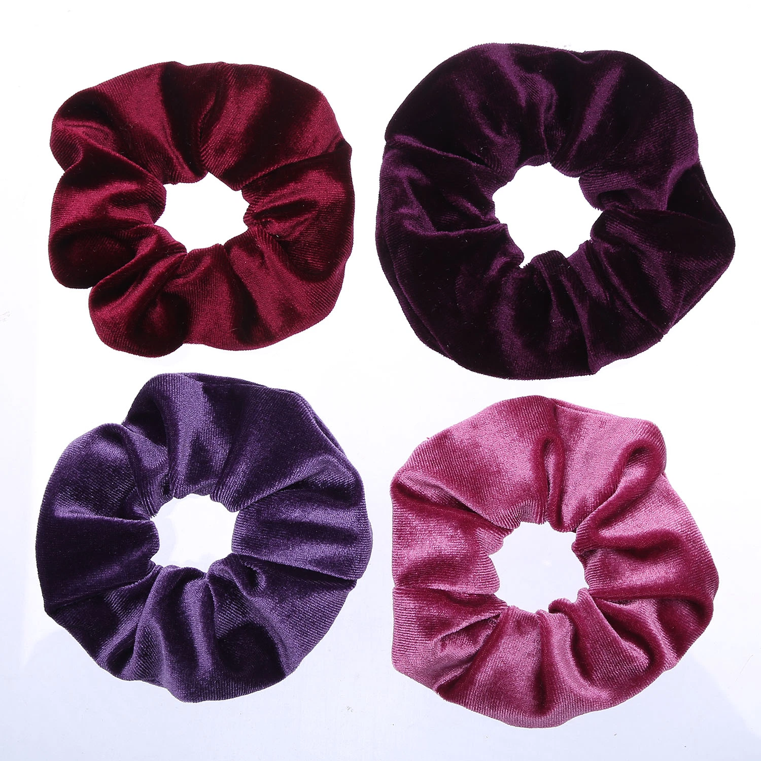 Colorful Elastic Velvet Scrunchies Ponytail 8cm Hair Band