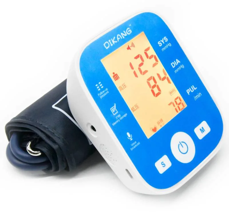 Fabricante CE&amp;FDA Precio barato brazo ajustable tipo Brazalete Bluetooth la difusión de voz digital monitor de presión arterial esfigmomanómetro