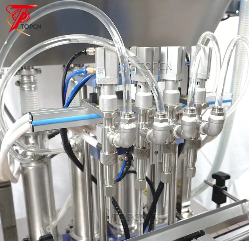 Automatic Cream Heating Mixing Custard Paste Bottle Filling Machine