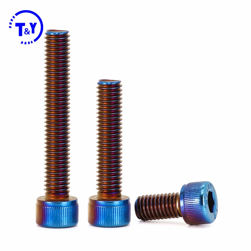 Titanium Colored Round Head Allen Bolt Hex Socket Head Cap Screw