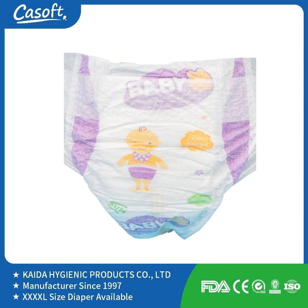 Casoft Super Dry Popular Competitive Price Manufacture Ultra Thin Disposable Old Baby Pampering Diaper High Absorption Good Quality Baby Items Supplier