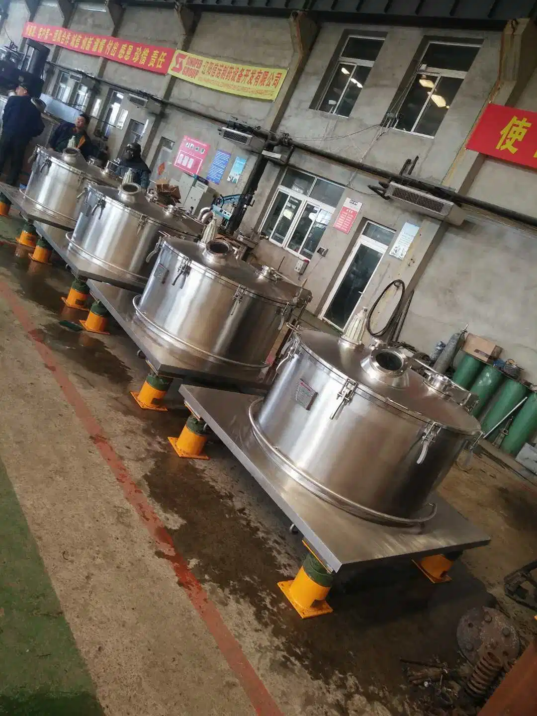 Pd Series Bag Lifting Discharge Flat Plate Filter Coconut Oil Centrifuge Machine