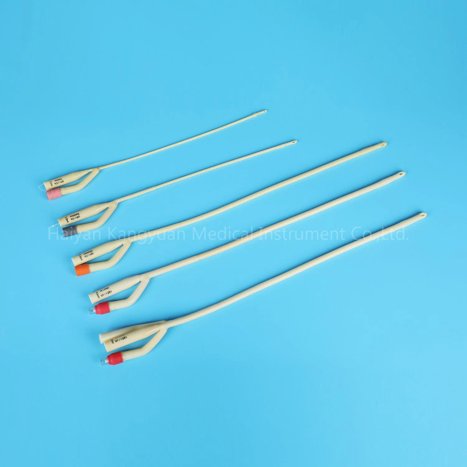 Silicone Coated Latex Foley Catheter Medical Instrument