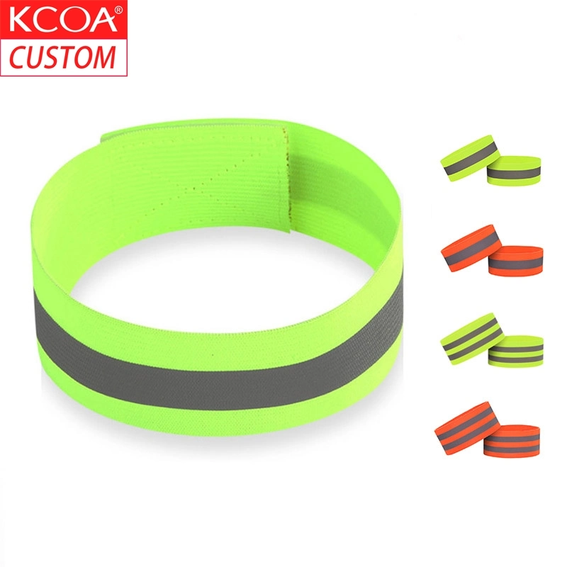 in Stock Green Sport Man Reflective Tape Safety Wrist Band