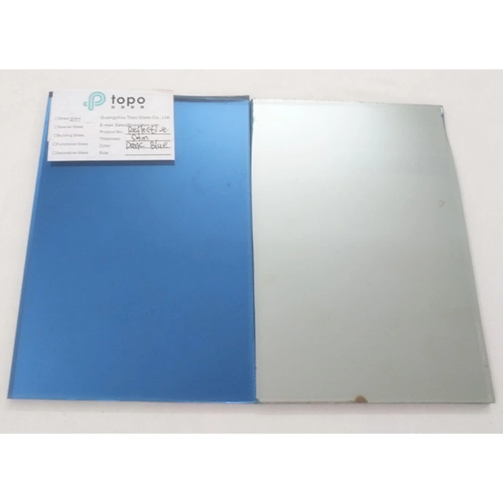 5mm 6mm 8mm 10mm 12mm Dark Blue Coated Reflective Building Glass (R-dB)