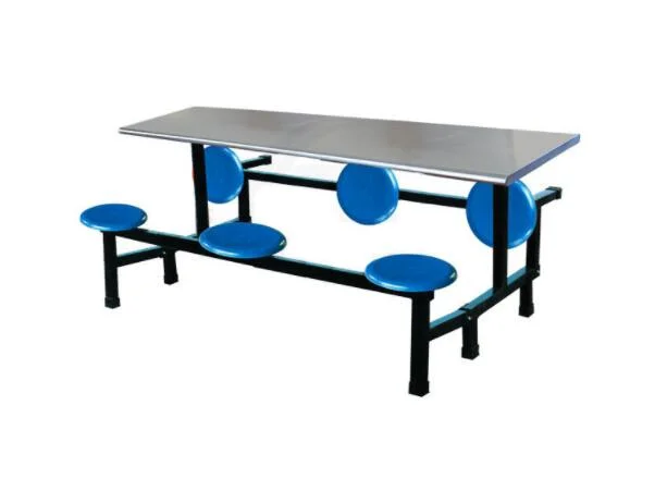 6-Seater School Canteen Furniture Student Dining Table & Chair