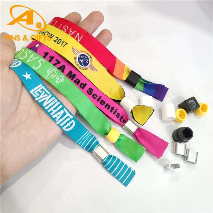 Manufacturer Cheap Price Custom Baby Debossed Basketball Sport Silicon Key Holder Crossfit Israel Religious Print Fabric Wristband Woven Bracelet