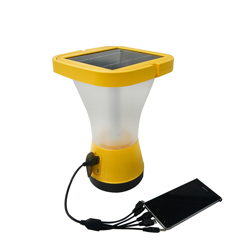 360 Grad Solar Laterne mit Telefon Ladegerät Mini Solar Laterne Lampe