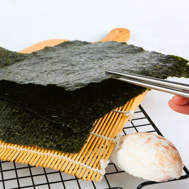 100 Blatt Chinesisch Geröstet Getrocknete Laver Parae Seetang Meeresmust Sushi Nori Algen Nori