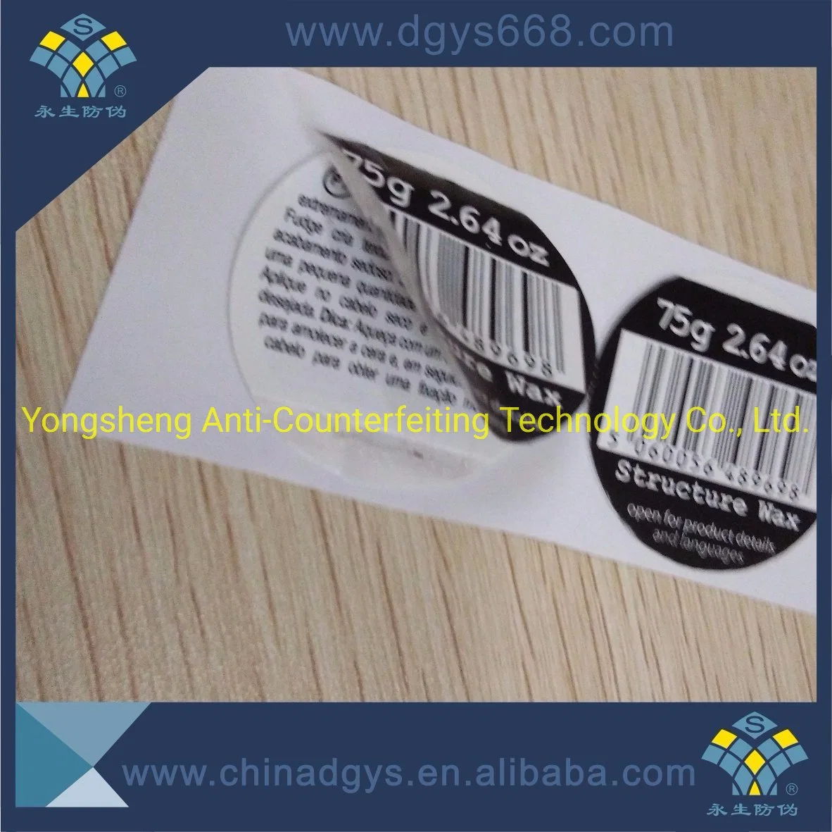 Car Window Glass Road Tax Security Adhesive Holographic Sticker