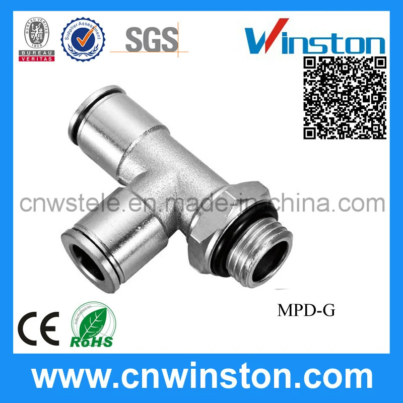 Brass Pneumatic Push-in Fittings with CE